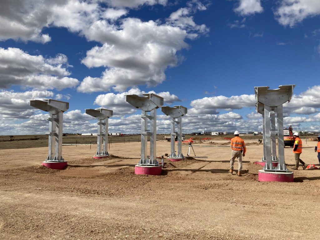 Wandoan South Solar Project construction site in Australia