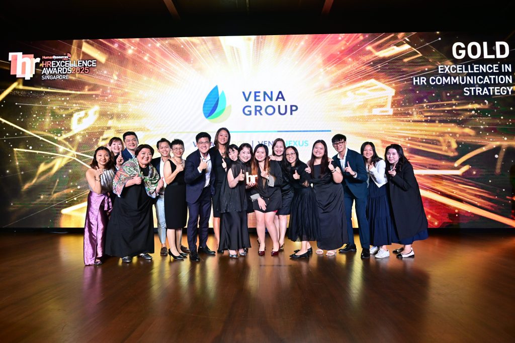 Vena Group team at HR Excellence Awards Singapore